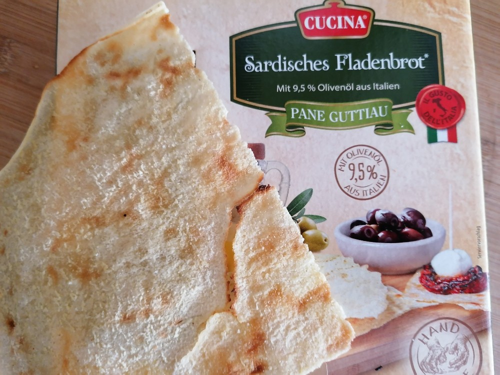Sardisches Fladenbrot, Mit 9.5% Olivenöl aus Italien von SoCa | Hochgeladen von: SoCa Sardisches Fladenbrot, Mit 9.5% Olivenöl aus Italien von SoCa | Hochgeladen von: SoCa